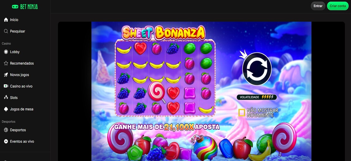 Sweet Bonanza no Betninja