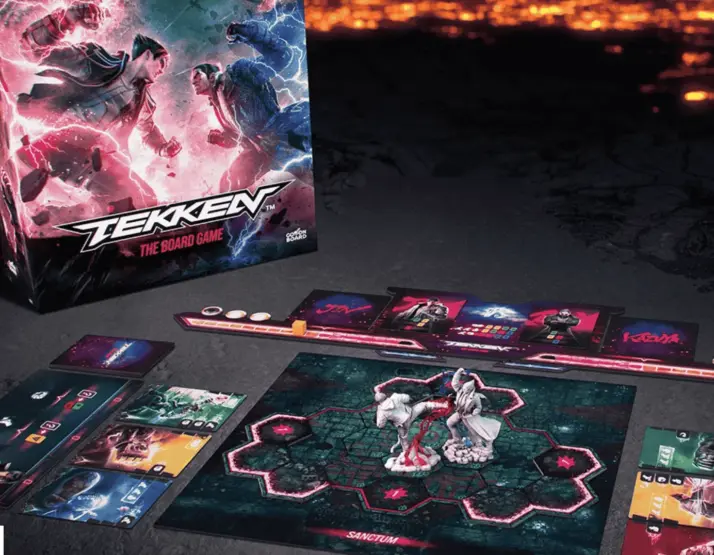 Tekken: The Board Game foi oficialmente confirmado após uma campanha de financiamento coletivo explosiva no Gamefound, arrecadando mais de US$ 880 mil e atraindo milhares de apoiadores em menos de 40 minutos.