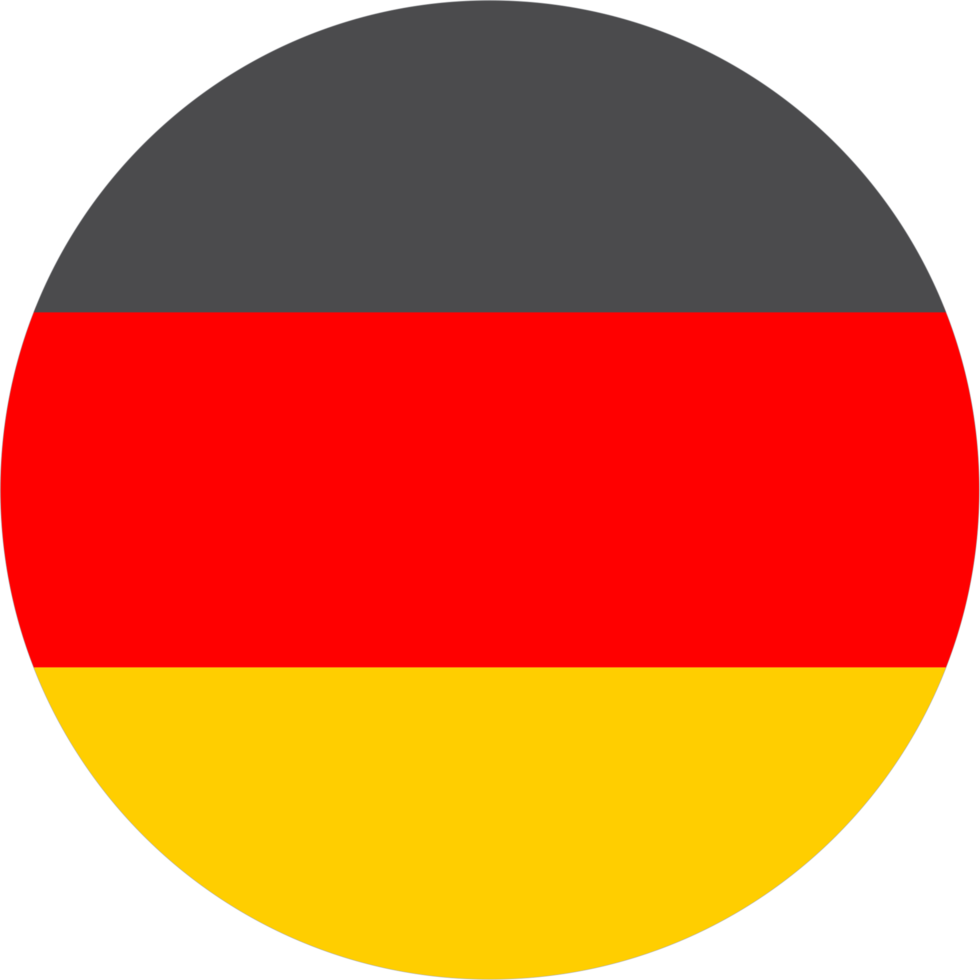 Germany flag round