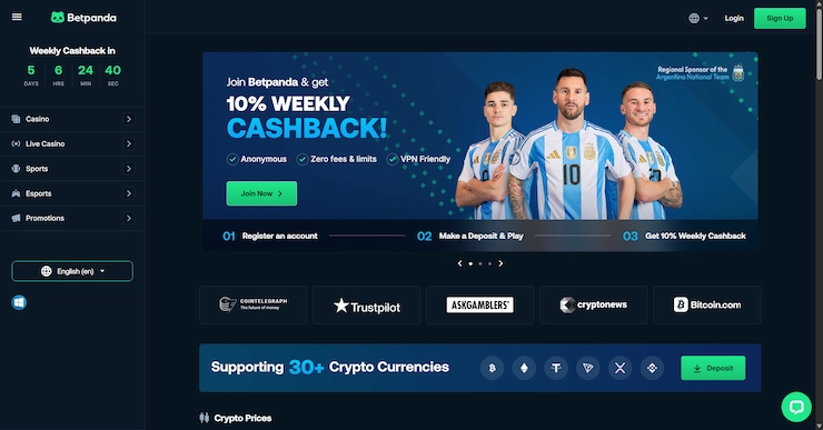 Betpanda casino hemsida