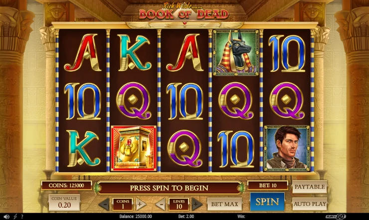 Book of Dead slot basspel