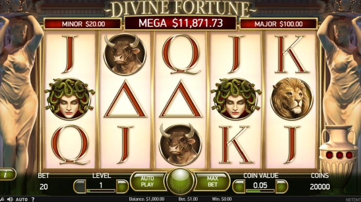 Basspelet i Divine Fortune spelautomat