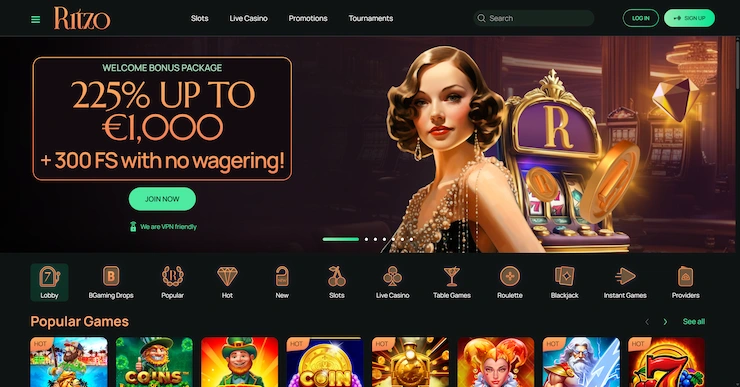 Ritzo Casino hemsida