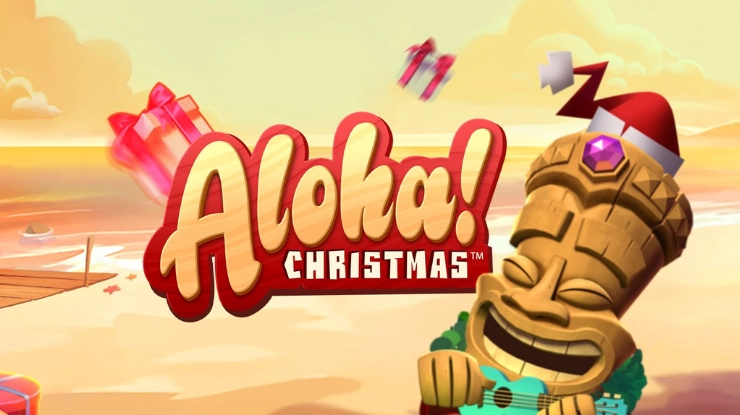 Aloha Christmas slot logo