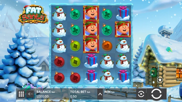 Fat Santa basspel och symboler