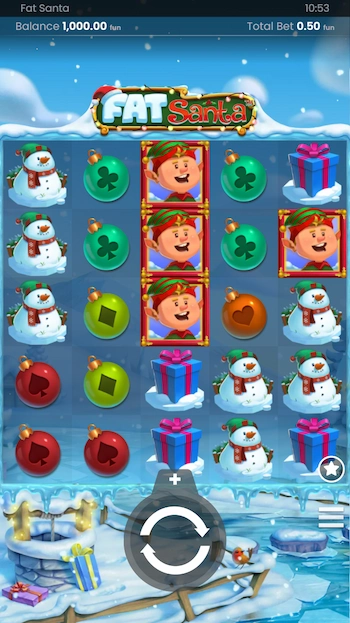 Fat Santa slot i mobilen