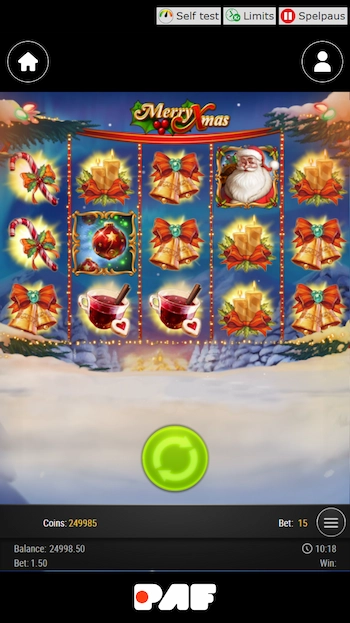 Merry Xmas slot från mobilen