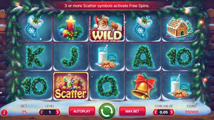 Secrets of Christmas basspel och symboler