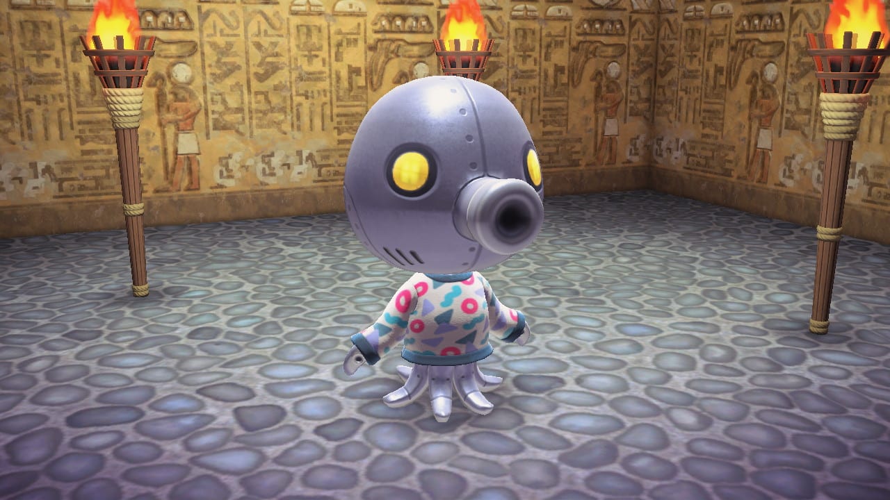 Animal Crossing’s Cephalobot may be an alien lab experiment