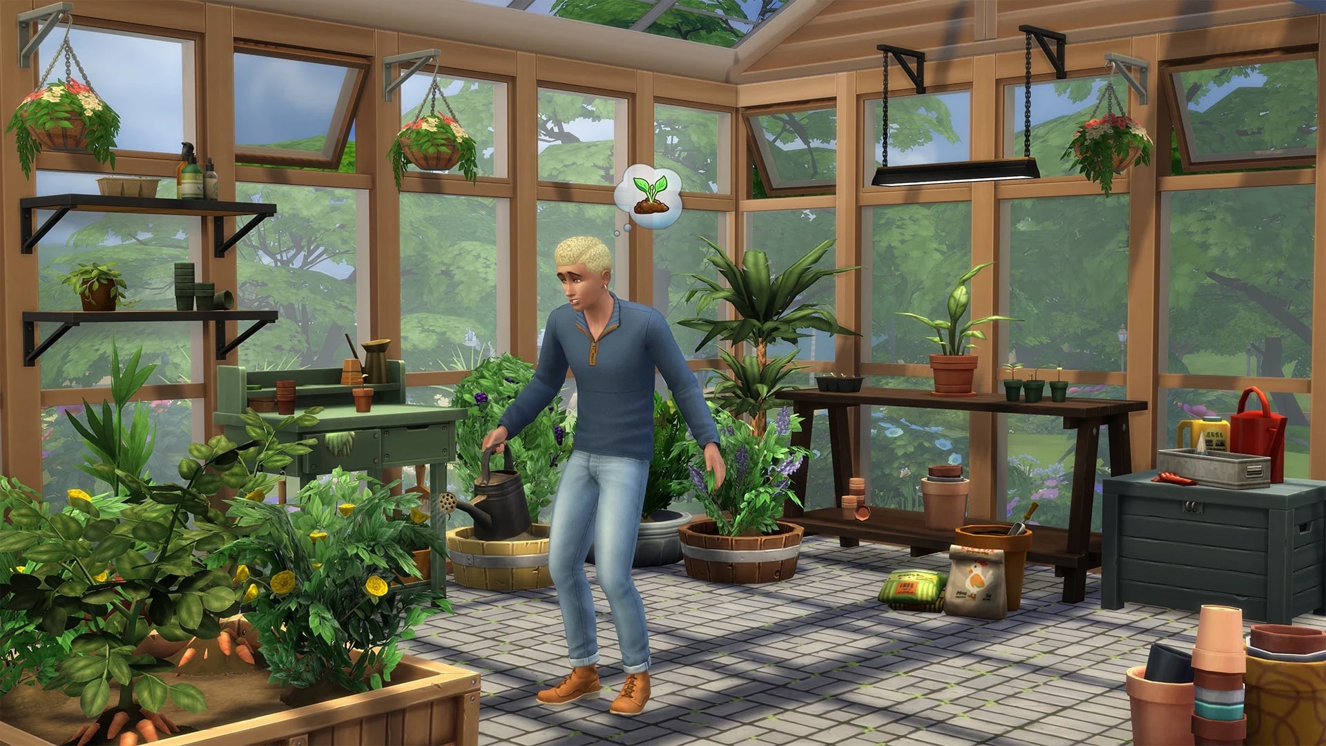 The Sims 4 gets Greenhouse and Basement Kits in April 2023
