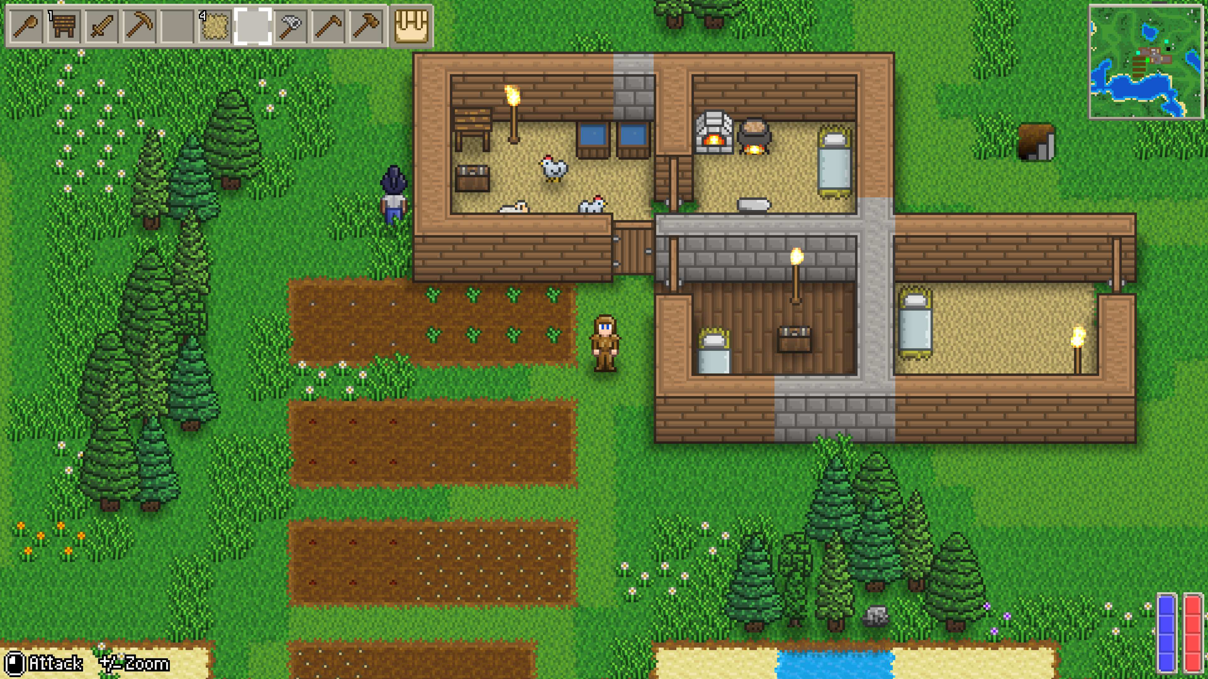 Delverium lets you reject monster hunting, embrace chicken farming
