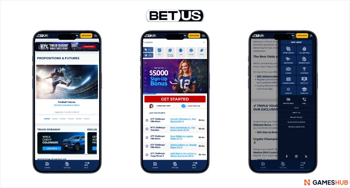 BetUS for Delaware sports betting