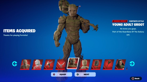 How to Unlock the Baby Groot Sidekick in Fortnite