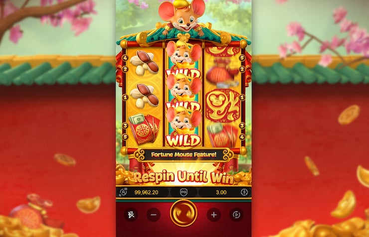 Respin Until Win in the Fortune Mouse online slot