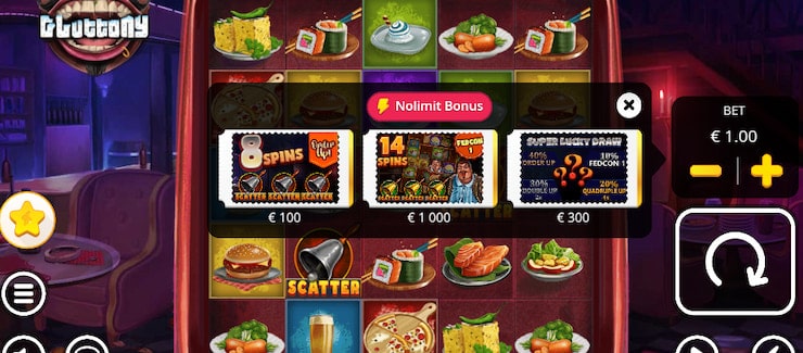 Bonus Buys in the Gluttony online slot