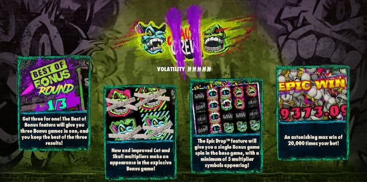 Bonus features in the Chaos Crew 2 Slot by Hacksaw Gaming