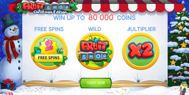 Fruit Shop Christmas Edition slot bonus features