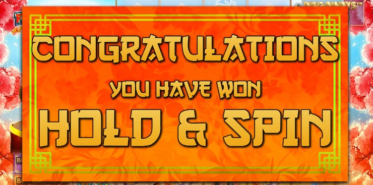 Hold & Spin activated in the Floating Dragon Megaways slot