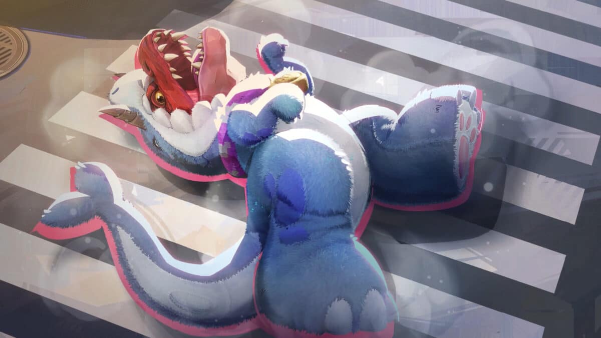 Jeff the dinosaur skin promotion in marvel rivals