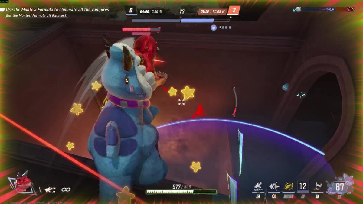 Devil Dinosaur grabbing an enemy in Marvel Rivals.