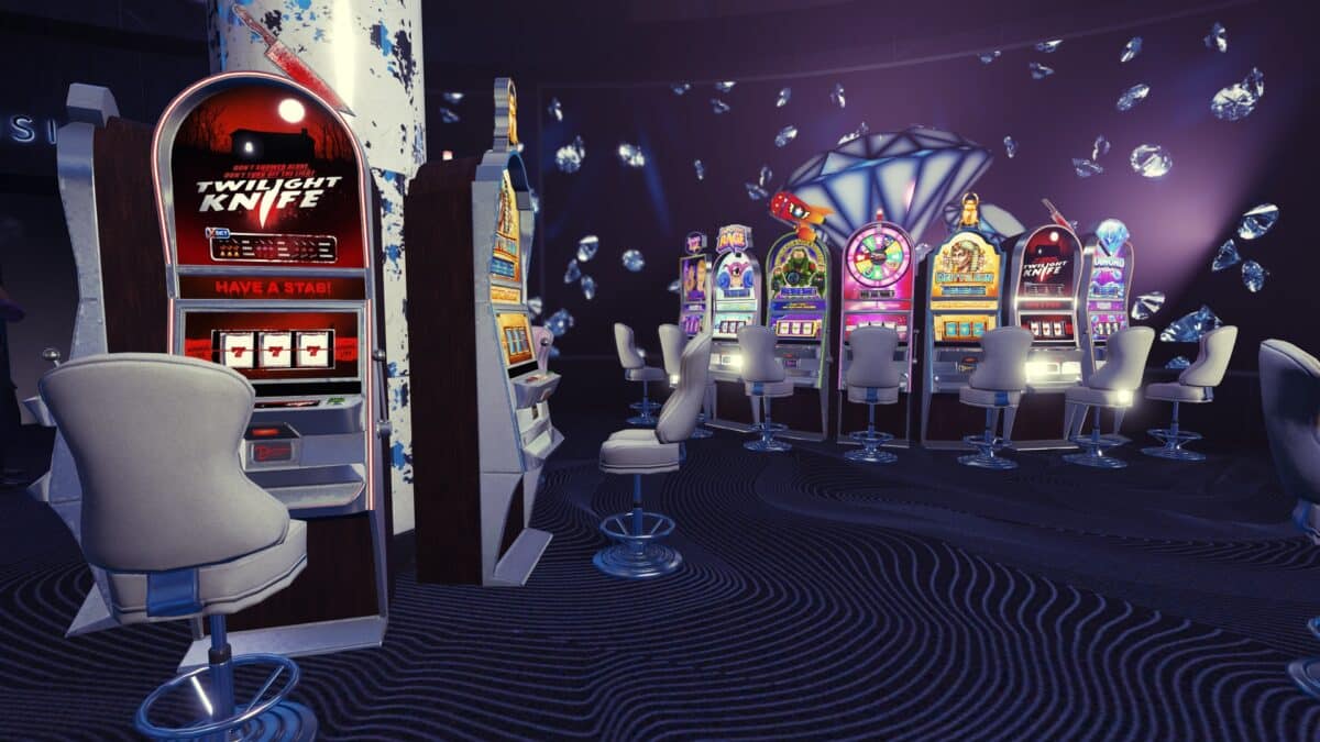 Image of slots games inside the Diamond Casino & Resort in GTA Online