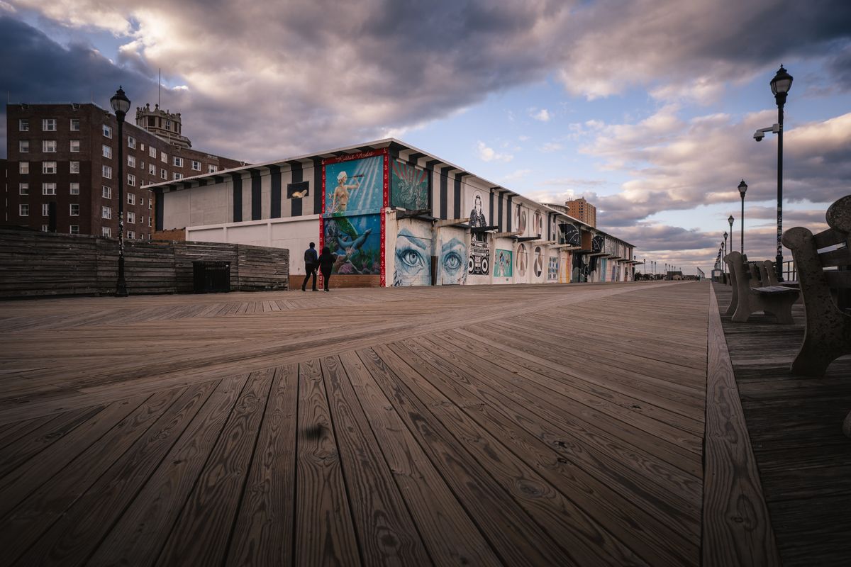 Asbury Park boardwalk in New Jersey, the state that launched legal online casinos in 2013