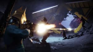 Guardian characters in a Destiny 2 scene, Bungie's free-to-play looter shooter.