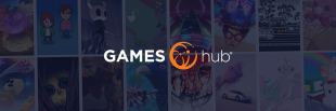 gameshub logo on background