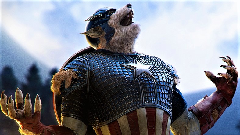 marvel's avengers captain america werewolf