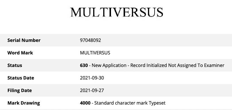 multiversus filing warner bros.