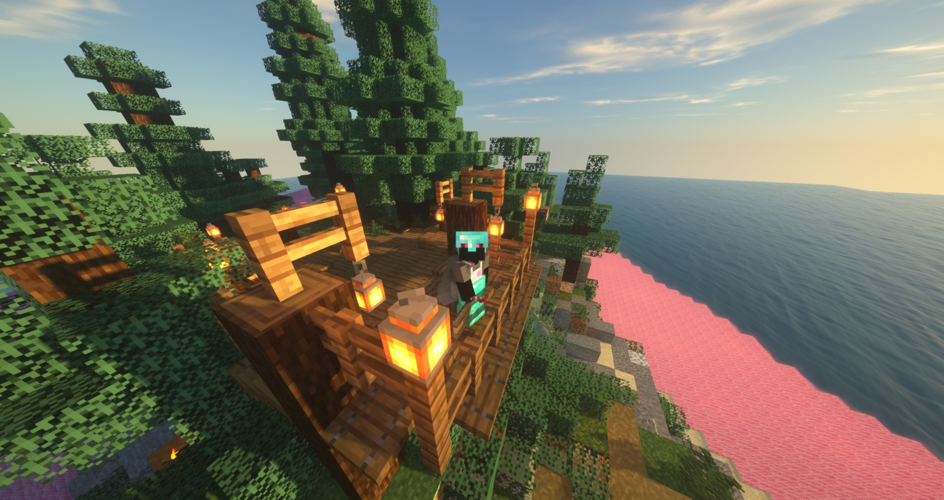 Minecraft Art Island by Hannah Jenkines