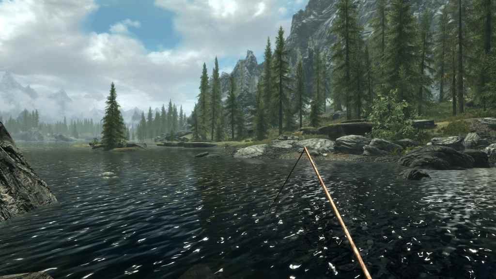 skyrim anniversary edition fishing