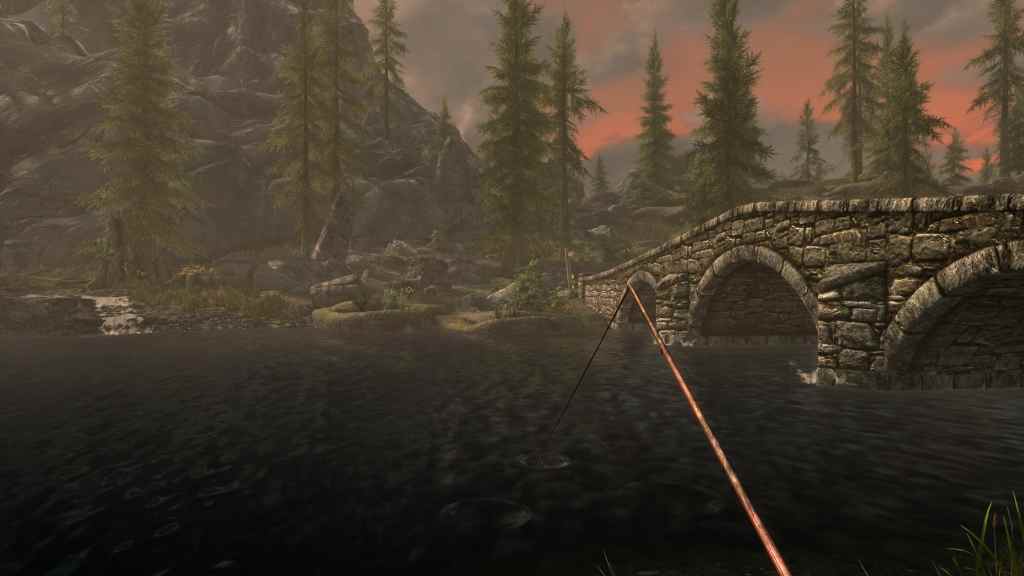 skyrim anniversary edition fishing