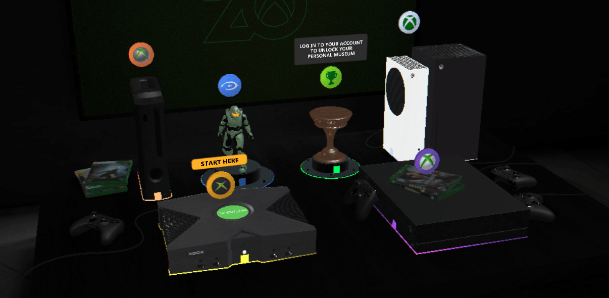How to access the Xbox 20th anniversary museum GamesHub