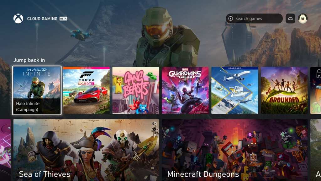 Xbox Cloud Gaming Smart TV app for Samsung