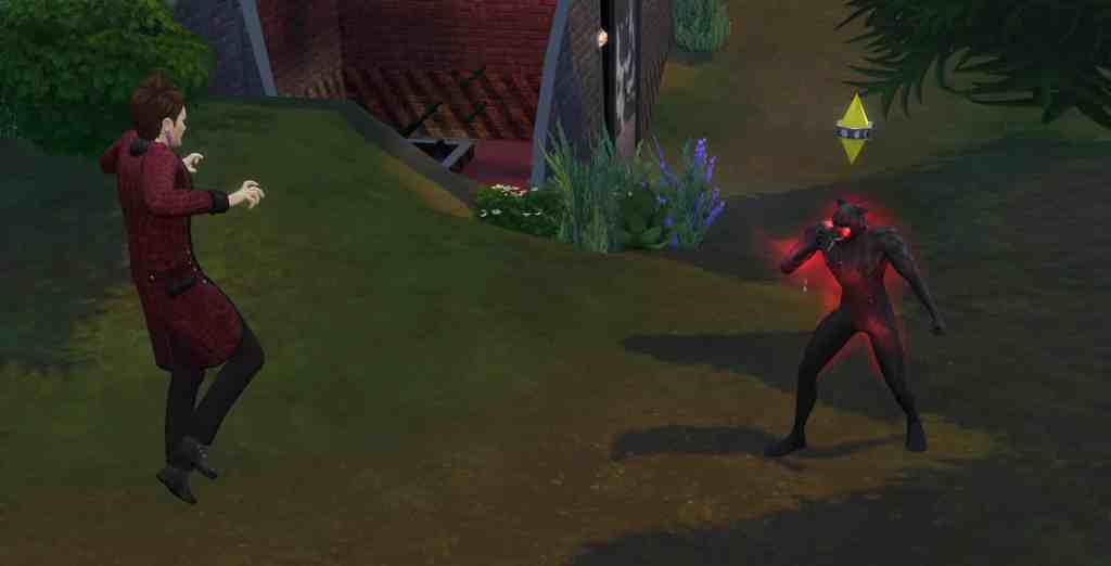 sims fights werewolves