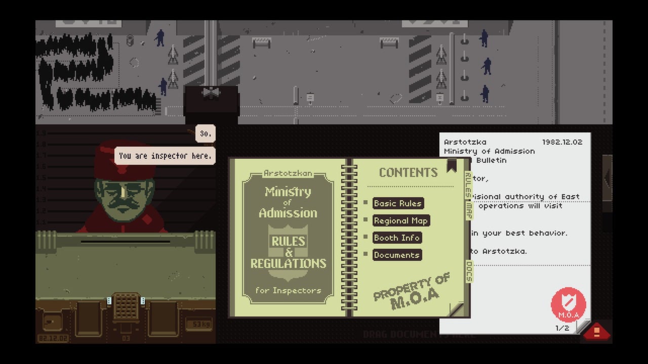 Teaching with videogames: dystopian narratives and 'Papers, Please