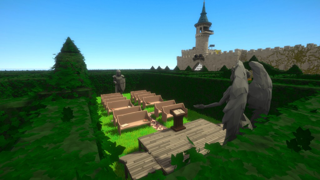 A screenshot of The Looker, a parody of The Witness