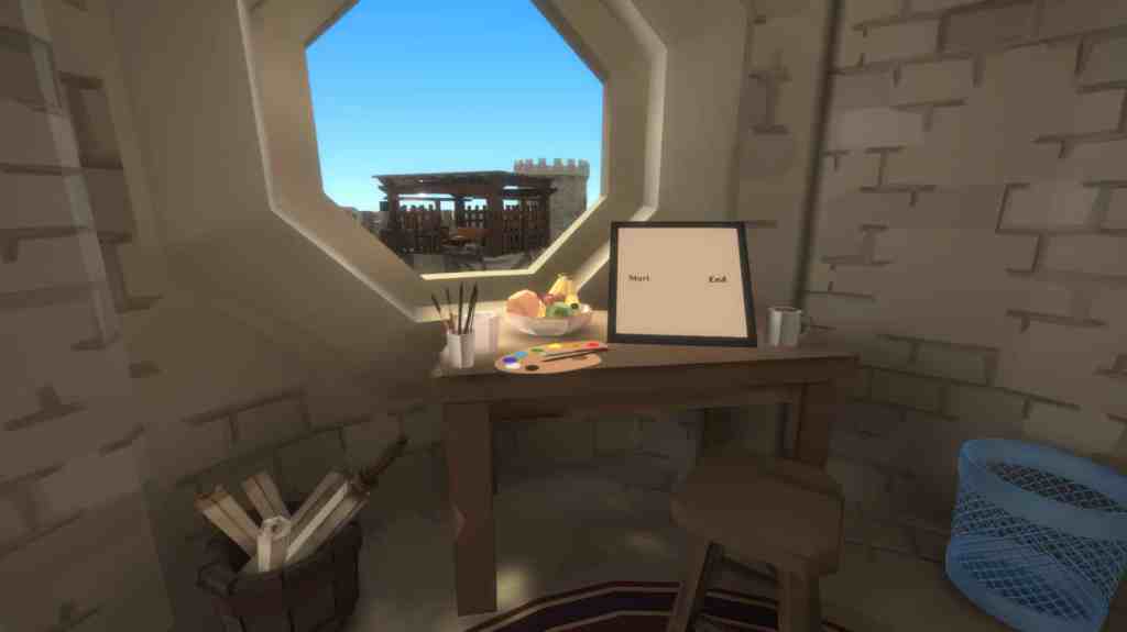 A screenshot of The Looker, a parody of The Witness