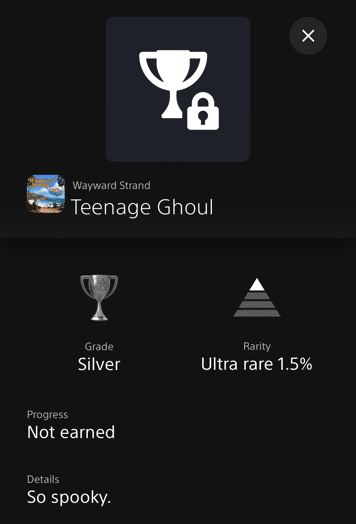 Wayward Strand PlayStation Trophy achievement