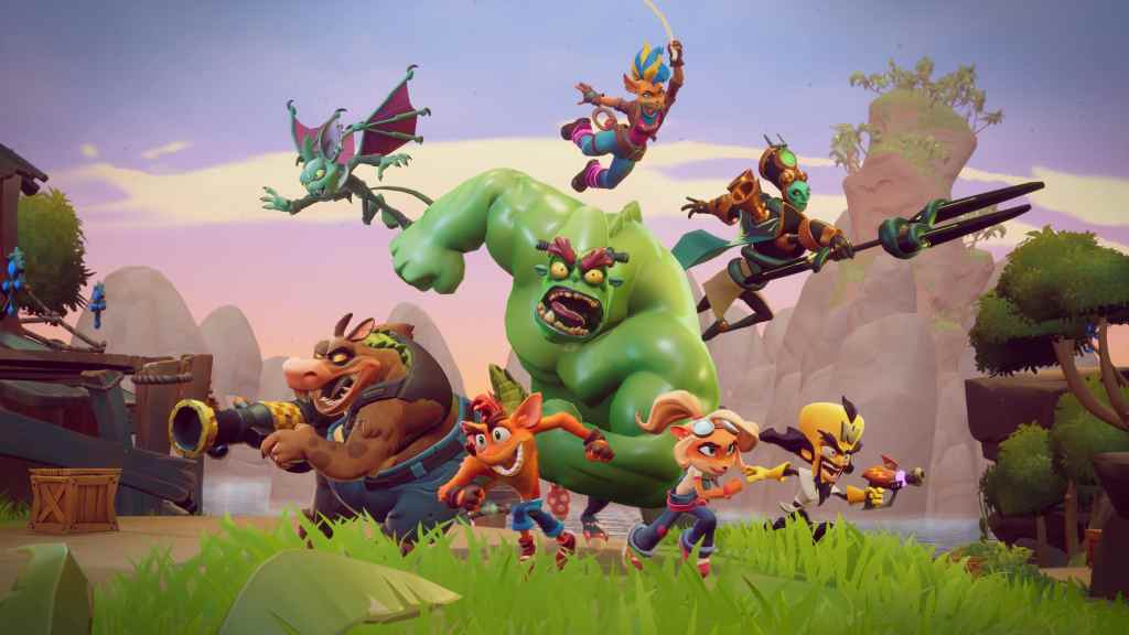 crash team rumble combat gameplay characters