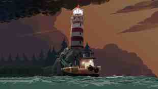 DREDGE key art light house movie