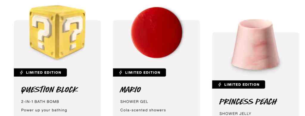 super mario bros movie lush cosmetics