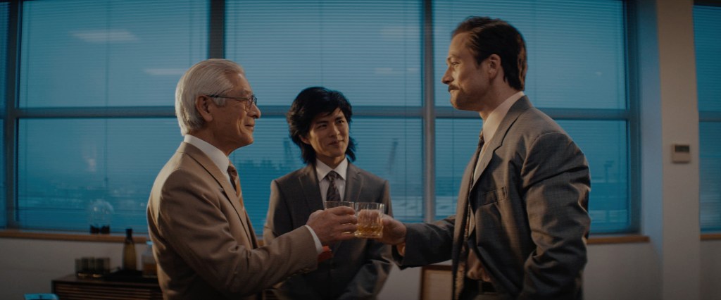 Togo Igawa, Nino Furuhata, And Taron Egerton In Tetris, An Apple Tv+ Film