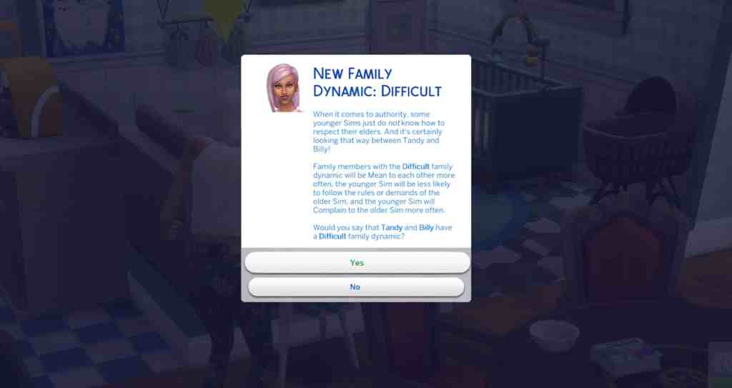 the sims family dynamic