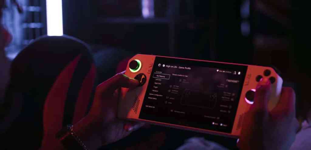 asus rog ally handheld game console