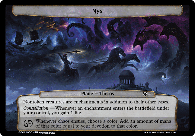 Magic: The Gathering set, March of the Machine, Nyx Card