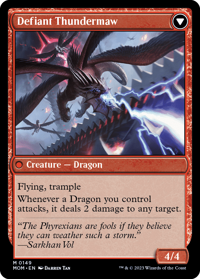 Magic: The Gathering set, March of the Machine, Defiant Thundermaw