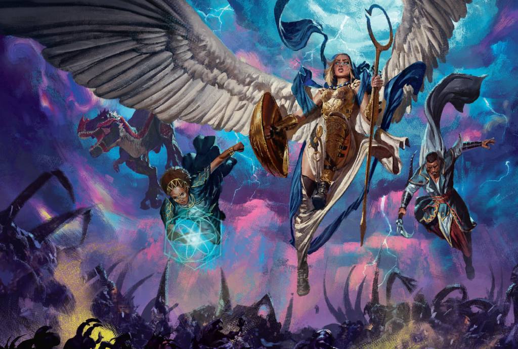 march of the machine key art magic the gathering
