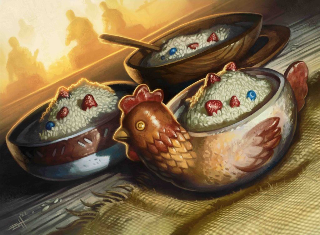 three bowls of porridge mtg card